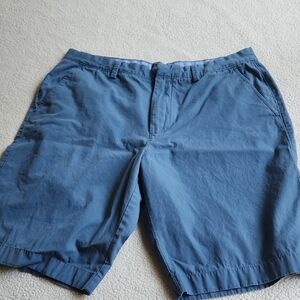Men's J. Crew Slate Blue Flat Front Chino Shorts 36